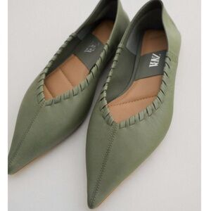 Zara Flat Soft Leather Shoes